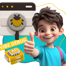 Тестирование & Vibe Debug. Охотники за багами - КИБЕРшкола программирования для детей, компьютерные курсы для школьников, начинающих и подростков - KIBERone г. Владикавказ