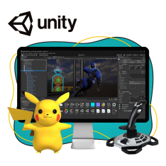 Мир игр на Unity 2D на популярном движке + AI-помощники - КИБЕРшкола программирования для детей, компьютерные курсы для школьников, начинающих и подростков - KIBERone г. Владикавказ