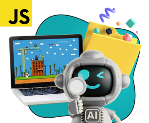 Язык программирования JavaScript + AI. Проектное обучение + геймификация + AI-помощники - КИБЕРшкола программирования для детей, компьютерные курсы для школьников, начинающих и подростков - KIBERone г. Владикавказ