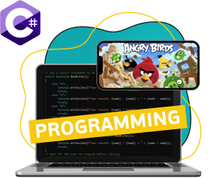 Программирование на C#. Удивительный мир 2D-игр - Школа программирования для детей, компьютерные курсы для школьников, начинающих и подростков - KIBERone г. Владикавказ
